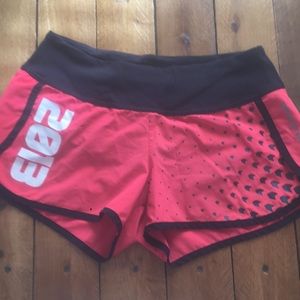 Orange Reebok shorts